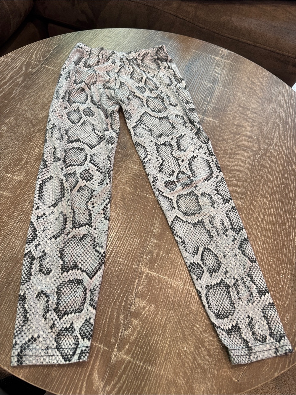 Snake-Print Skinny Jeans for Women - Gray